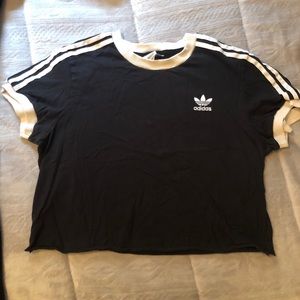 Black Adidas Crop Top